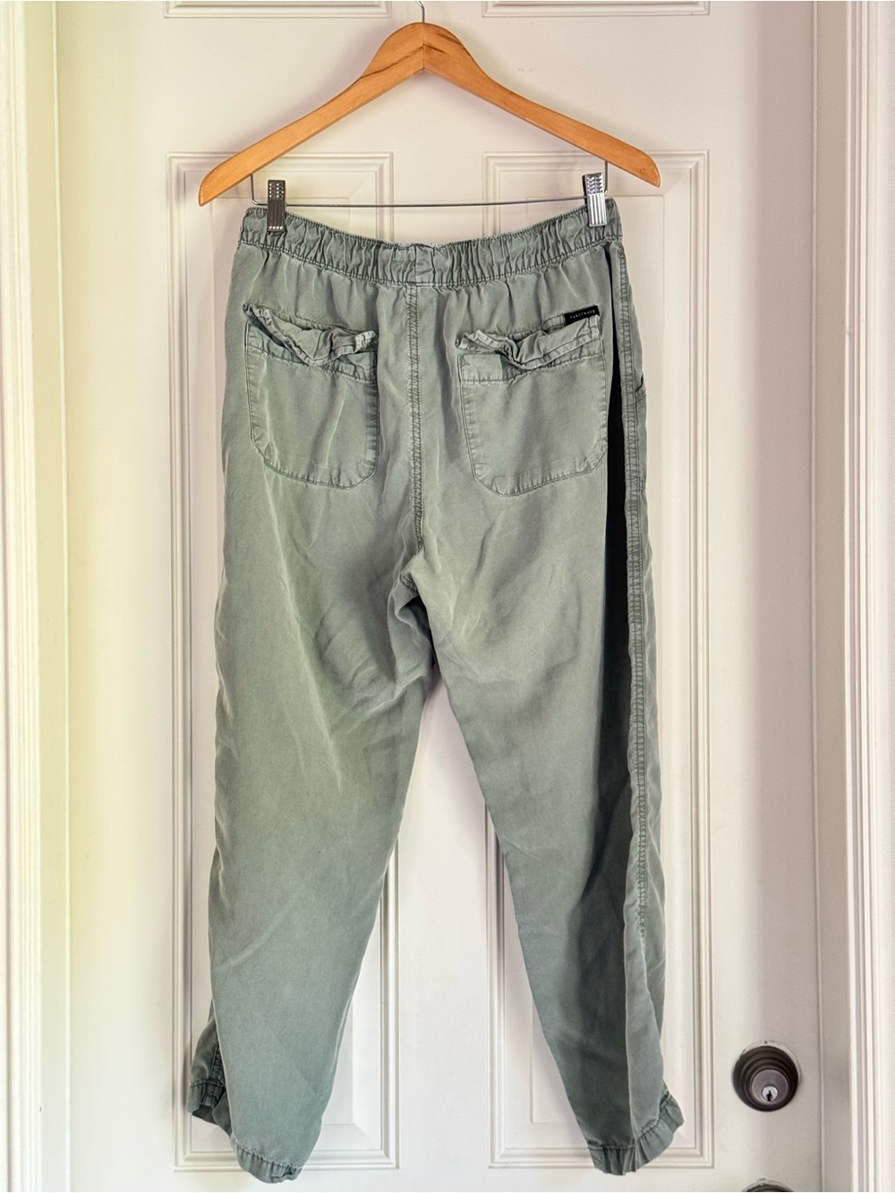 Light Sage Drawstring Utility Pants - Picture 2 of 7